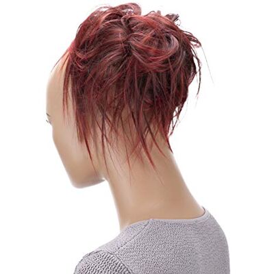 CAISHA PRETTYSHOP XXL haarstukje scrunchie opgestoken haar volumineus golvend chignon rood mix G9F CAISHA PRETTYSHOP XXL haarstukje scrunchie opgestoken haar volumineus golvend chignon rood mix G9F