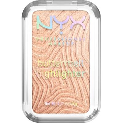 NYX PROFESSIONAL MAKEUP Highlighter in poeder Verrijkt met Mangoboter, Amandelboter & Sheaboter Fondant textuur Veganistische formule Buttermelt Highlighter Kleur: Glaze It Butta NYX PROFESSIONAL MAKEUP Highlighter in poeder Verrijkt met Mangoboter, Amandelboter & Sheaboter Fondant textuur Veganistische formule Buttermelt Highlighter Kleur: Glaze It Butta