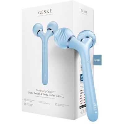 GESKE SmartAppGuided™ Sonische roller voor gezicht en lichaam 4 in 1 Derma Roller Gezichts- en lichaamsapparaat Professionele gezichtsroller Verstevigt en hertekent lichaam en gezicht GESKE SmartAppGuided™ Sonische roller voor gezicht en lichaam 4 in 1 Derma Roller Gezichts- en lichaamsapparaat Professionele gezichtsroller Verstevigt en hertekent lichaam en gezicht