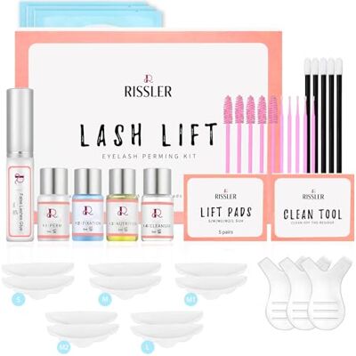 Rissler Lash Lift Kit Wimperverlengingsset, semipermanente krul, wimperpermanent, geschikt voor wenkbrauwlift, ideale set voor schoonheidssalons (klassiek) Rissler Lash Lift Kit Wimperverlengingsset, semipermanente krul, wimperpermanent, geschikt voor wenkbrauwlift, ideale set voor schoonheidssalons (klassiek)
