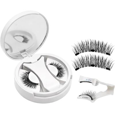 ANFAFFIA Magnetische wimpers, magnetische wimpers met applicator, natuurlijke look, herbruikbare kunstwimpers, magnetische wimpers voor dagelijks gebruik, lange levensduur, eenvoudig te gebruiken ANFAFFIA Magnetische wimpers, magnetische wimpers met applicator, natuurlijke look, herbruikbare kunstwimpers, magnetische wimpers voor dagelijks gebruik, lange levensduur, eenvoudig te gebruiken