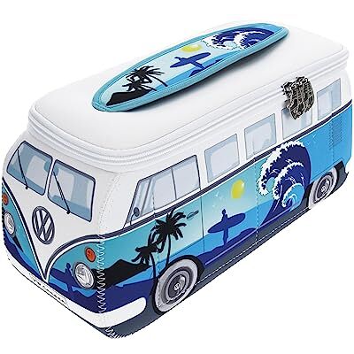 BRISA Volkswagen Collection Universele neopreen make-uptas, reistas, T1 Bulli Bus pennenetui (surf/lichtblauw/klein) BRISA Volkswagen Collection Universele neopreen make-uptas, reistas, T1 Bulli Bus pennenetui (surf/lichtblauw/klein)