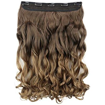 CAISHA PRETTYSHOP 40cm Clip In Extensies Haarextensies Haarstukje Golvend Ombré Bruin Mix C74-1 CAISHA PRETTYSHOP 40cm Clip In Extensies Haarextensies Haarstukje Golvend Ombré Bruin Mix C74-1