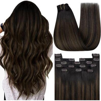 YoungSee Clip-On Haarverlenging Natuurlijk Sweep 40,6 cm Clip-On Haarverlenging Bruin Schaduw 7st 70g Clip-on haarverlenging donkerbruin met medium bruin Clip-on menselijk haar #2/2/6 YoungSee Clip-On Haarverlenging Natuurlijk Sweep 40,6 cm Clip-On Haarverlenging Bruin Schaduw 7st 70g Clip-on haarverlenging donkerbruin met medium bruin Clip-on menselijk haar #2/2/6