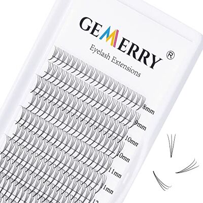 GEMERRY Wimperextensions, 3D-kant-en-klare wimpers, Russisch volume, wimperextensions, boeket, zijde, 0,07 D-krul, 8-14 mm, mix wimperextensions (3D-0,07-D-mix 8-14 mm) GEMERRY Wimperextensions, 3D-kant-en-klare wimpers, Russisch volume, wimperextensions, boeket, zijde, 0,07 D-krul, 8-14 mm, mix wimperextensions (3D-0,07-D-mix 8-14 mm)