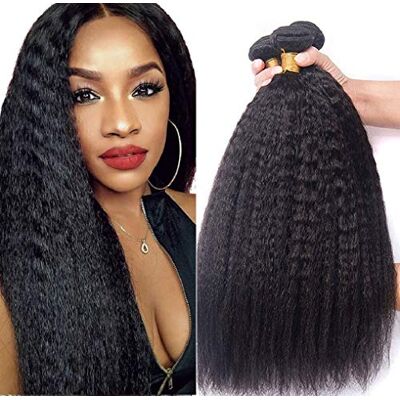 IFLY Yaki Menselijk Haar Haarextensies, echt haar, 3 bundels (25,5 cm, 35,5 cm, 100% onbewerkt Virgin mensenhaar, natuurlijke zwarte kleur’ IFLY Yaki Menselijk Haar Haarextensies, echt haar, 3 bundels (25,5 cm, 35,5 cm, 100% onbewerkt Virgin mensenhaar, natuurlijke zwarte kleur’
