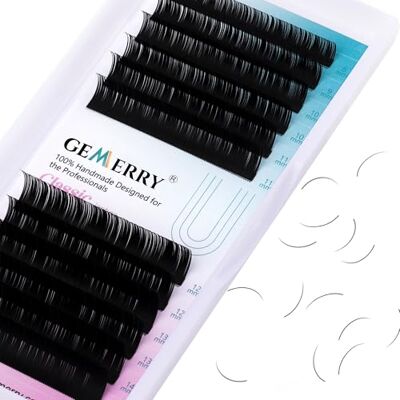 GEMERRY Professionele wimperverlenging, 0,18 D-krul, wimpers, 8-14 mm, mix kunstwimpers, afzonderlijk, één voor één, natuurlijk (0,18-d curl-mix 8-14 mm) GEMERRY Professionele wimperverlenging, 0,18 D-krul, wimpers, 8-14 mm, mix kunstwimpers, afzonderlijk, één voor één, natuurlijk (0,18-d curl-mix 8-14 mm)