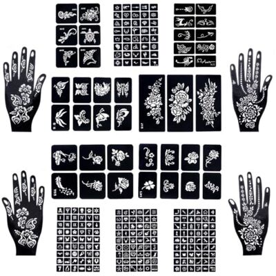 TENGWA Henna tattoo sjablonen, 14 vellen, 247 stuks tattoo-sjablonen, kleursjablonen, herbruikbaar, lichaamskunst, gezicht, handen, voeten, nek en schouders, voor kinderen en volwassenen TENGWA Henna tattoo sjablonen, 14 vellen, 247 stuks tattoo-sjablonen, kleursjablonen, herbruikbaar, lichaamskunst, gezicht, handen, voeten, nek en schouders, voor kinderen en volwassenen