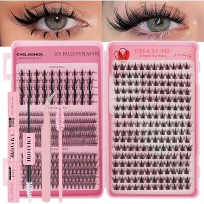 OWill 547 stuks wimperverlenging, doe-het-zelf valse wimpers, 10-16 mm, manga & D curl, met bonding & seal, pincet, borstel OWill 547 stuks wimperverlenging, doe-het-zelf valse wimpers, 10-16 mm, manga & D curl, met bonding & seal, pincet, borstel