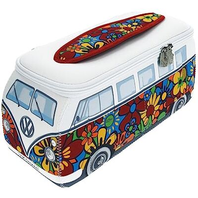 BRISA Volkswagen Collection Universele neopreen make-uptas, reistas, T1 Bulli Bus pennenetui (Flower Power/veelkleurig/klein) BRISA Volkswagen Collection Universele neopreen make-uptas, reistas, T1 Bulli Bus pennenetui (Flower Power/veelkleurig/klein)
