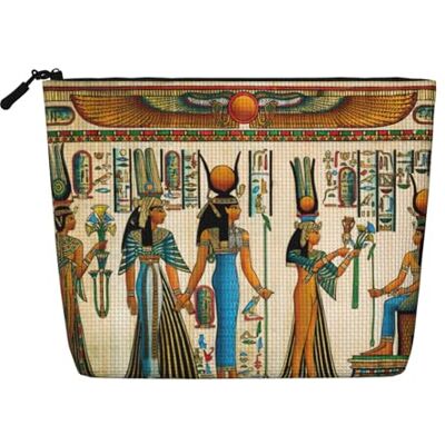 Bkdogkt Vrouwen in het oude Egypte essentiële werktas enkellaags make-uptas cosmetische reisorganizer grote capaciteit, zwart, één maat, zwart, één maat Bkdogkt Vrouwen in het oude Egypte essentiële werktas enkellaags make-uptas cosmetische reisorganizer grote capaciteit, zwart, één maat, zwart, één maat