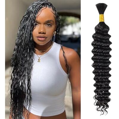 IFLY Human Braiding Hair Weave Natuurlijk Haar Curly Bundels voor Boho Braids Braziliaans Krullend Natuurlijk Menselijk Haar 55,8 cm 50 g IFLY Human Braiding Hair Weave Natuurlijk Haar Curly Bundels voor Boho Braids Braziliaans Krullend Natuurlijk Menselijk Haar 55,8 cm 50 g