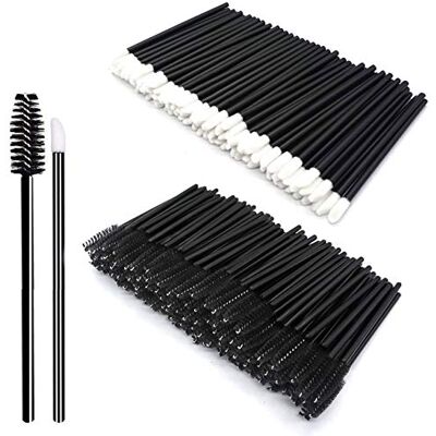 HEEFEN 200 Stuks Make-up Tools Tools Wegwerp Lip Borstel Zwarte Stick Wegwerp Wegwerp Wegwerp Borstelsets HEEFEN 200 Stuks Make-up Tools Tools Wegwerp Lip Borstel Zwarte Stick Wegwerp Wegwerp Wegwerp Borstelsets