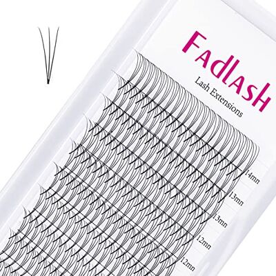 FADLASH Pre gemaakt Fans 3D 0.07mm D Curl 8-14mm Pre gemaakt Fans Wimperverlengingen Verschillende Lengte FADLASH Pre gemaakt Fans 3D 0.07mm D Curl 8-14mm Pre gemaakt Fans Wimperverlengingen Verschillende Lengte