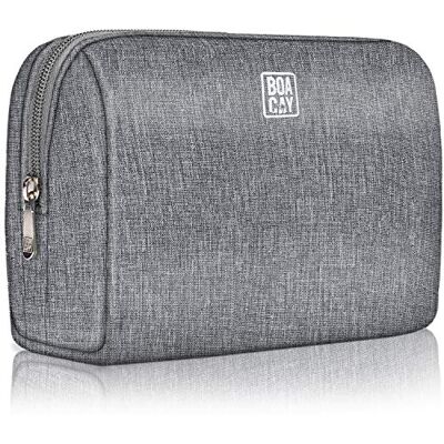 BOACAY Make-uptas, toilet, cosmeticatas voor reizen, dames, (Large 2) Kwartsgrijs, Cosmetische tas BOACAY Make-uptas, toilet, cosmeticatas voor reizen, dames, (Large 2) Kwartsgrijs, Cosmetische tas