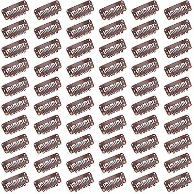 Heveer Set van 60 U-vormige haarspelden Accessoires voor vaste pruiken Voor vrouwen en mannen Bruin Heveer Set van 60 U-vormige haarspelden Accessoires voor vaste pruiken Voor vrouwen en mannen Bruin