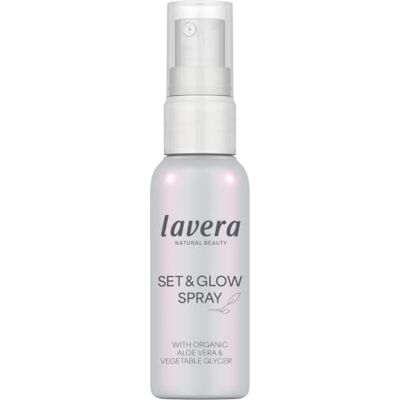 lavera Set & Glow Spray Fixeert make-up, natuurlijke afwerking, hydraterend, veganistisch, natuurlijke cosmetica, 50 ml lavera Set & Glow Spray Fixeert make-up, natuurlijke afwerking, hydraterend, veganistisch, natuurlijke cosmetica, 50 ml