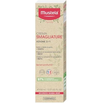 Mustela Striae, preventie van striae, met avocado en shea, zonder geur, lichaam, alle vrouwen, veilig voor zwangerschap en borstvoeding, hydrateert en kalmeert de huid (150 ml) Mustela Striae, preventie van striae, met avocado en shea, zonder geur, lichaam, alle vrouwen, veilig voor zwangerschap en borstvoeding, hydrateert en kalmeert de huid (150 ml)