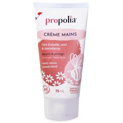 Propolia Bio Handcrème – hydrateert, herstelt, voedt en beschermt – bijenwas, honing, macadamia en calendula – gemaakt in Frankrijk – 75 ml Propolia Bio Handcrème – hydrateert, herstelt, voedt en beschermt – bijenwas, honing, macadamia en calendula – gemaakt in Frankrijk – 75 ml