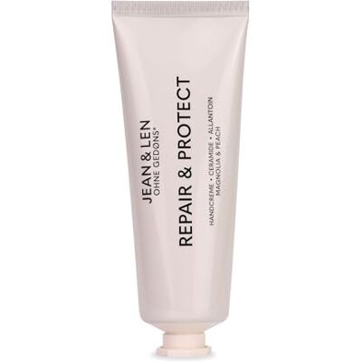Jean & Len Repair and Protect handcrème, voor zeer droge en gebarsten handen, hydrateert de huid, trekt snel in, veganistische handverzorging, zonder parabenen en siliconen, 75 ml Jean & Len Repair and Protect handcrème, voor zeer droge en gebarsten handen, hydrateert de huid, trekt snel in, veganistische handverzorging, zonder parabenen en siliconen, 75 ml
