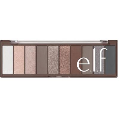 e.l.f. Perfect 10 oogschaduwpalet, tien ultra-gepigmenteerde nude-tinten, mengformule, veganistisch en dierproefvrij, dagelijks gerookt (verpakking kan variëren) e.l.f. Perfect 10 oogschaduwpalet, tien ultra-gepigmenteerde nude-tinten, mengformule, veganistisch en dierproefvrij, dagelijks gerookt (verpakking kan variëren)