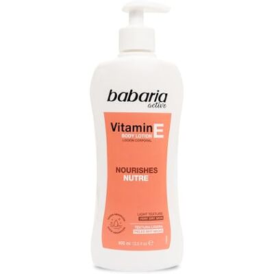Babaria Lichaamscrème met vitamine E Body Milk 400 ml Vitamine E crème vochtinbrengende crème voor mannen en vrouwen lichaamscrème Babaria Lichaamscrème met vitamine E Body Milk 400 ml Vitamine E crème vochtinbrengende crème voor mannen en vrouwen lichaamscrème