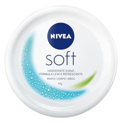 NIVEA SOFT 48H hydraterende multifunctionele verzorgingscrème (1 x 100 ml), hydraterende verzorging voor gezicht, lichaam en handen met vitamine E & jojoba-olie, veganistische formule met licht, 95% ingrediënten van natuurlijke oorsprong NIVEA SOFT 48H hydraterende multifunctionele verzorgingscrème (1 x 100 ml), hydraterende verzorging voor gezicht, lichaam en handen met vitamine E & jojoba-olie, veganistische formule met licht, 95% ingrediënten van natuurlijke oorsprong