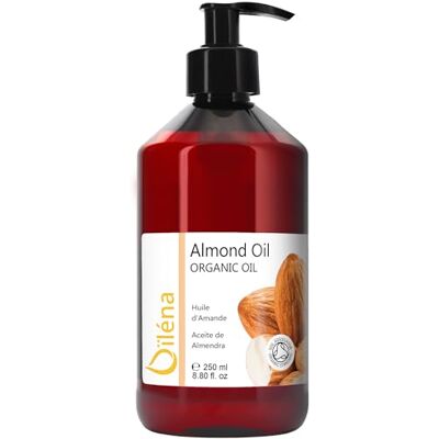 Oïléna Zachte amandelolie voor huid (lichaam en gezicht) en haar, anti-striae zwangerschap, atopische en babyhuid, professionele massageolie. Hydraterend (vitamine E) puur 250 ml Oïléna Zachte amandelolie voor huid (lichaam en gezicht) en haar, anti-striae zwangerschap, atopische en babyhuid, professionele massageolie. Hydraterend (vitamine E) puur 250 ml