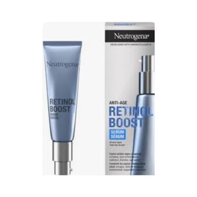 Neutrogena , Retinol Boost Anti-Aging Serum (30 ml pompfles) Gezichtsverzorging ter bestrijding van zichtbare tekenen van veroudering retinol serum voor alle huidtypes Neutrogena , Retinol Boost Anti-Aging Serum (30 ml pompfles) Gezichtsverzorging ter bestrijding van zichtbare tekenen van veroudering retinol serum voor alle huidtypes