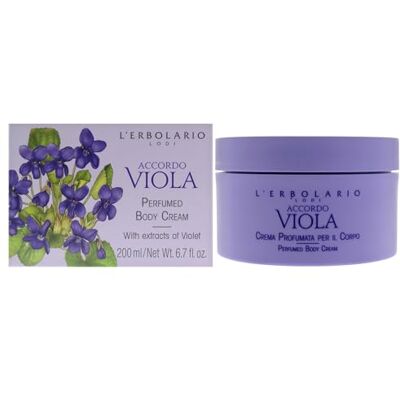 L'Erbolario Perfumed Body Cream Accordo Viola by LErbolario voor dames, 150 g, lichaamscrème L'Erbolario Perfumed Body Cream Accordo Viola by LErbolario voor dames, 150 g, lichaamscrème
