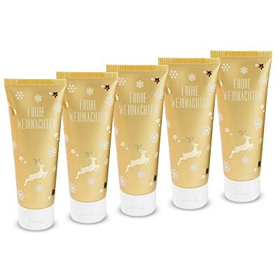 Römer Wellness Set van 5 hand- en nagelcrèmes met opschrift "Merry Christmas", 75 ml Römer Wellness Set van 5 hand- en nagelcrèmes met opschrift "Merry Christmas", 75 ml