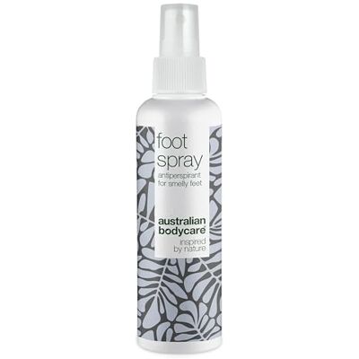 Australian Bodycare Spray voor zweetvoeten, anti-transpirant verzorging voor stinkende voeten en tegen nagelschimmel en voetschimmel, kan ook als voetspray worden gebruikt Australian Bodycare Spray voor zweetvoeten, anti-transpirant verzorging voor stinkende voeten en tegen nagelschimmel en voetschimmel, kan ook als voetspray worden gebruikt