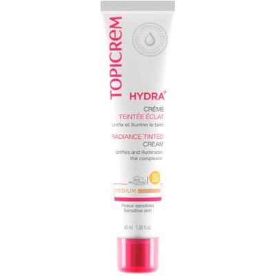 Topicrem HYDRA+ getinte crème met medium glans – hydraterende crème met getinte en gevoelige huid, volwassenen en jongeren – hydrateert 24 uur, beschermt de huid, egaliseert en verlicht de teint – 40 ml Topicrem HYDRA+ getinte crème met medium glans – hydraterende crème met getinte en gevoelige huid, volwassenen en jongeren – hydrateert 24 uur, beschermt de huid, egaliseert en verlicht de teint – 40 ml
