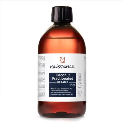 Naissance Biologisch gecertificeerde gefractioneerde kokosolie (nr. 218) – 450 ml – puur, geurloos, licht en zacht – voor huidverzorging, haar, lichaam Naissance Biologisch gecertificeerde gefractioneerde kokosolie (nr. 218) – 450 ml – puur, geurloos, licht en zacht – voor huidverzorging, haar, lichaam