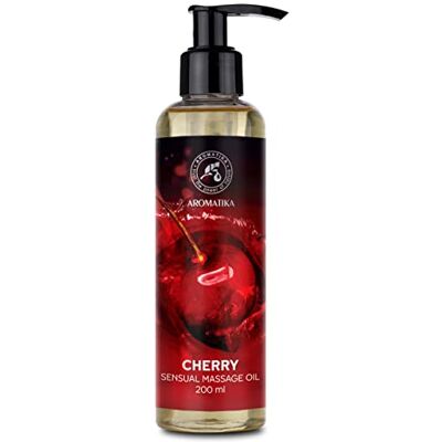 Trust Sensuele massageolie, kersen, 200 ml, natuurlijke mix van druivenpitten en amandel voor dames en heren, lichaamsverzorging voor koppels, zachte textuur, zachte huid en momenten Trust Sensuele massageolie, kersen, 200 ml, natuurlijke mix van druivenpitten en amandel voor dames en heren, lichaamsverzorging voor koppels, zachte textuur, zachte huid en momenten