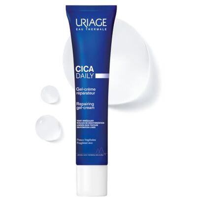 Uriage Cica-Daily Gezichtsherstellende gel 40 ml Met Centella Asiatica, hyaluronzuur en koper-zink Regenereert, beschermt en herstelt de huid Geurvrij 96% van natuurlijke oorsprong Uriage Cica-Daily Gezichtsherstellende gel 40 ml Met Centella Asiatica, hyaluronzuur en koper-zink Regenereert, beschermt en herstelt de huid Geurvrij 96% van natuurlijke oorsprong