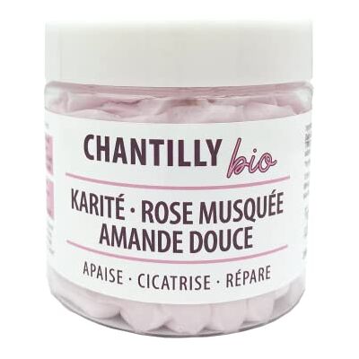 Lov'frog Chantilly Bio Gezichts-, lichaams- en haarverzorging alle soorten biologisch gecertificeerd Shea, rozenbottel en zoete amandel kalmeert, geneest en voedt, 200 ml Lov'frog Chantilly Bio Gezichts-, lichaams- en haarverzorging alle soorten biologisch gecertificeerd Shea, rozenbottel en zoete amandel kalmeert, geneest en voedt, 200 ml