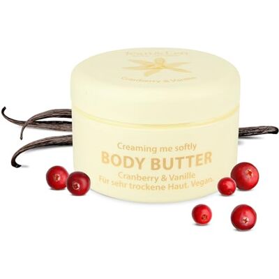Jean & Len Bodyboter met cranberry en vanille hydrateert de huid voldoende smeltende textuur zachte en opwindende geur veganistische formule zonder parabenen en siliconen 200 ml Jean & Len Bodyboter met cranberry en vanille hydrateert de huid voldoende smeltende textuur zachte en opwindende geur veganistische formule zonder parabenen en siliconen 200 ml