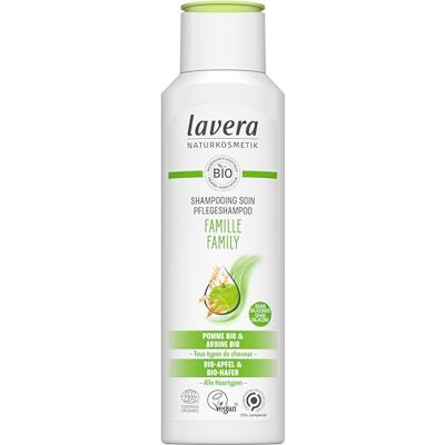 lavera Shampoo voor de familie, siliconenvrij, zachte reiniging en aangename frisheid, veganistisch, natuurlijke cosmetica, 250 ml lavera Shampoo voor de familie, siliconenvrij, zachte reiniging en aangename frisheid, veganistisch, natuurlijke cosmetica, 250 ml