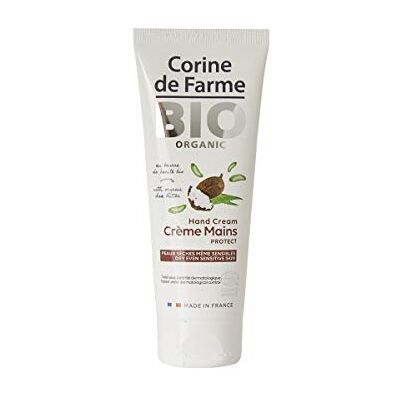 Corine de Farme Organische handherstellende crème Hydraterende crème voor alle huidtypes met shea en aloë vera Kalmeert en beschermt Hypoallergeen, geurvrij Ecocert gecertificeerd 75 ml Corine de Farme Organische handherstellende crème Hydraterende crème voor alle huidtypes met shea en aloë vera Kalmeert en beschermt Hypoallergeen, geurvrij Ecocert gecertificeerd 75 ml