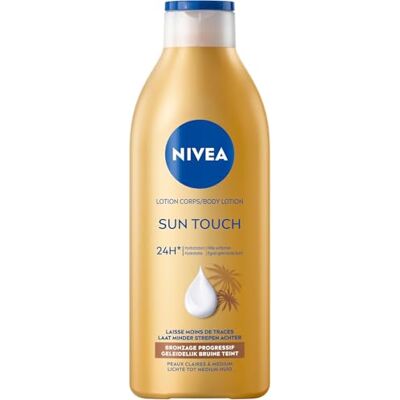 NIVEA BRONZE EFFECT Voedende melk (1 x 400 ml), hydraterende melk verrijkt met ginkgo biloba en druivenpitolie, lichaamsverzorging, langdurige hydratatie NIVEA BRONZE EFFECT Voedende melk (1 x 400 ml), hydraterende melk verrijkt met ginkgo biloba en druivenpitolie, lichaamsverzorging, langdurige hydratatie