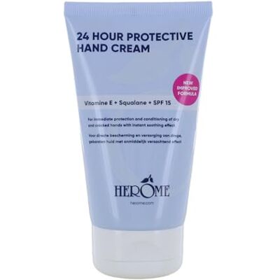 Herome 24 uur crème voor zeer droge handen – hydrateert, verzorgt, herstelt en beschermt 24 uur – Spf15-80 ml Herome 24 uur crème voor zeer droge handen – hydrateert, verzorgt, herstelt en beschermt 24 uur – Spf15-80 ml