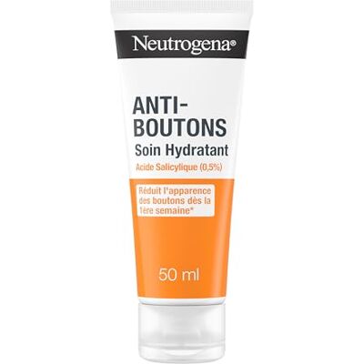 Neutrogena Vochtinbrengende verzorging, anti-puistjes, tube van 50 ml Salicylzuur gezichtscrème (0,5%), vermindert puistjes vanaf de 1e week* Neutrogena Vochtinbrengende verzorging, anti-puistjes, tube van 50 ml Salicylzuur gezichtscrème (0,5%), vermindert puistjes vanaf de 1e week*