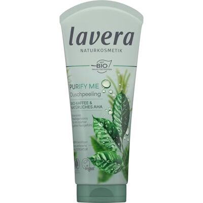 lavera Purfy Me Douchepeeling voor een glad en zijdezacht gevoel op de huid, pH-neutrale formule voor de huid, voedend en huidvriendelijk, veganistisch, natuurlijke cosmetica, 200 ml lavera Purfy Me Douchepeeling voor een glad en zijdezacht gevoel op de huid, pH-neutrale formule voor de huid, voedend en huidvriendelijk, veganistisch, natuurlijke cosmetica, 200 ml