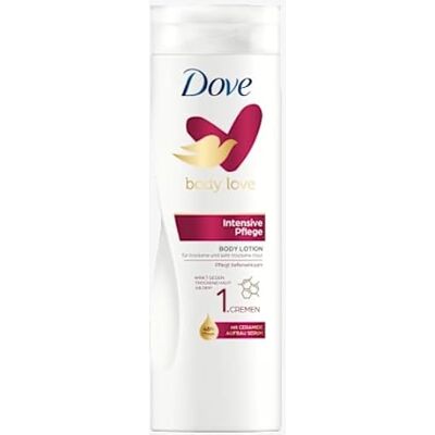 Dove Intensieve Body lotion voor een zeer droge huid met keramisch bouw serum, 400 ml Dove Intensieve Body lotion voor een zeer droge huid met keramisch bouw serum, 400 ml