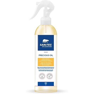 SANITEC igiene sicura Sanitec Precious Oil, verzachtende en elastische lichaamsolie met biologische arganolie, intensieve voeding, ideaal voor alle huidtypes, zonder minerale oliën, 300 ml SANITEC igiene sicura Sanitec Precious Oil, verzachtende en elastische lichaamsolie met biologische arganolie, intensieve voeding, ideaal voor alle huidtypes, zonder minerale oliën, 300 ml