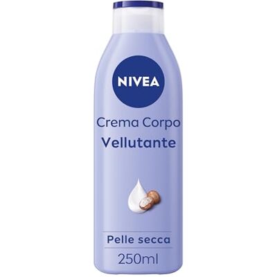 NIVEA Vellutant Body Cream, 250 ml, 72 uur hydraterende lichaamscrème verrijkt met puur hyaluronzuur, sheaboter en intensief voedend serum, vochtinbrengende crème voor de droge huid NIVEA Vellutant Body Cream, 250 ml, 72 uur hydraterende lichaamscrème verrijkt met puur hyaluronzuur, sheaboter en intensief voedend serum, vochtinbrengende crème voor de droge huid