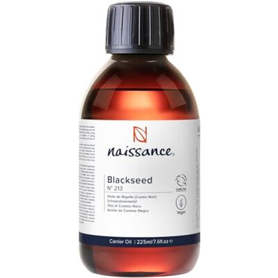Naissance Nigelle Plantaardige Olie (Zwarte Komijn) (No. 213) – 225 ml – Natuurlijke vochtinbrengende crème voor lichaam, haar, gezicht Naissance Nigelle Plantaardige Olie (Zwarte Komijn) (No. 213) – 225 ml – Natuurlijke vochtinbrengende crème voor lichaam, haar, gezicht
