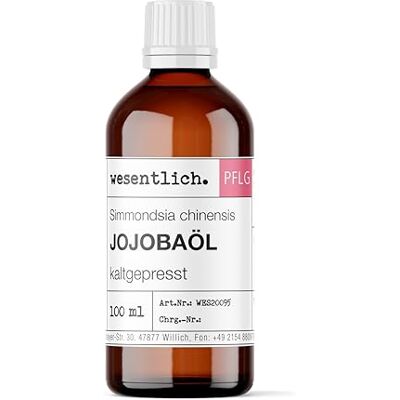 wesentlich. Jojoba-olie, koudgeperst, 100 ml, jojoba-olie, 100% zuivere jojoba-olie, veganistisch, huid, haar, baard en hoofdhuid, gezicht en nagels, natuurlijke olie voor gezicht en lichaam wesentlich. Jojoba-olie, koudgeperst, 100 ml, jojoba-olie, 100% zuivere jojoba-olie, veganistisch, huid, haar, baard en hoofdhuid, gezicht en nagels, natuurlijke olie voor gezicht en lichaam