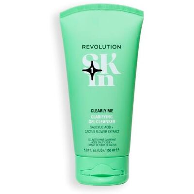 Revolution Skincare London Revolution SKin, Clearly Me Clarifying Cleansing Gel, reinigingsgel voor pelli Impure e Miste, Vegano e Cruelty-Free, 150 ml Revolution Skincare London Revolution SKin, Clearly Me Clarifying Cleansing Gel, reinigingsgel voor pelli Impure e Miste, Vegano e Cruelty-Free, 150 ml